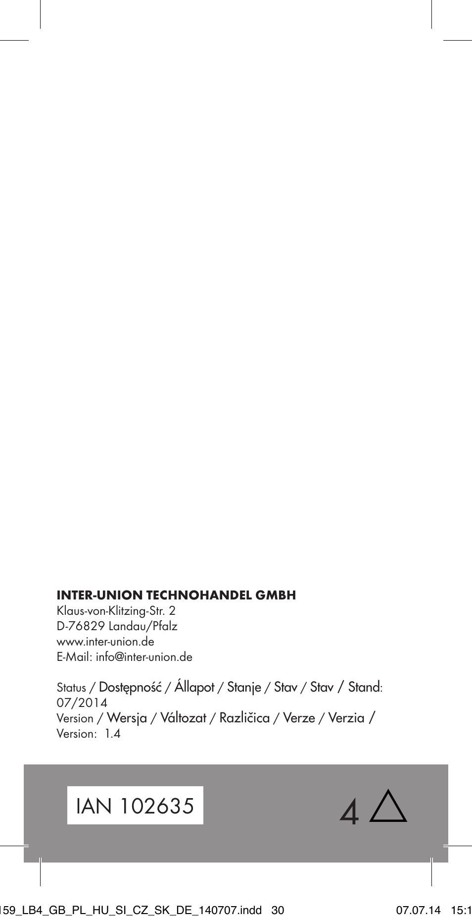 Ultimate Speed MULTI-PURPOSE CAR BRACKET User Manual | Page 30 / 30