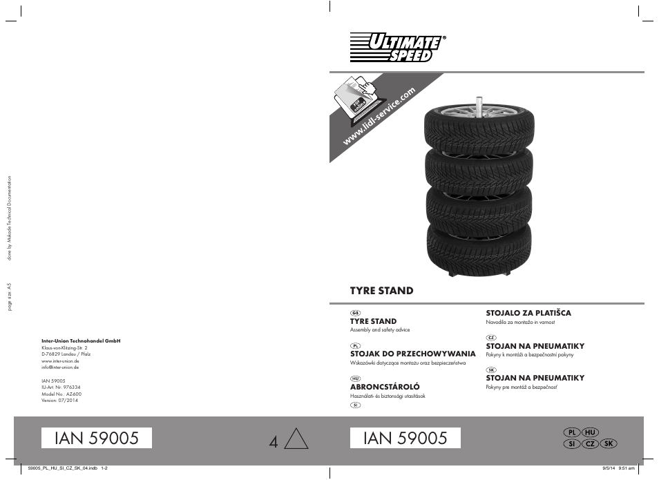 Ultimate Speed AZ-600 User Manual | 22 pages