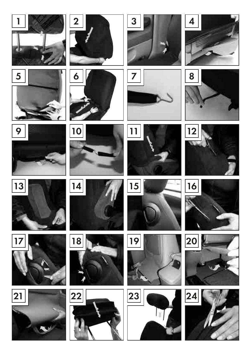 Ultimate Speed RACING CAR SEAT COVER SET User Manual | Page 3 / 13