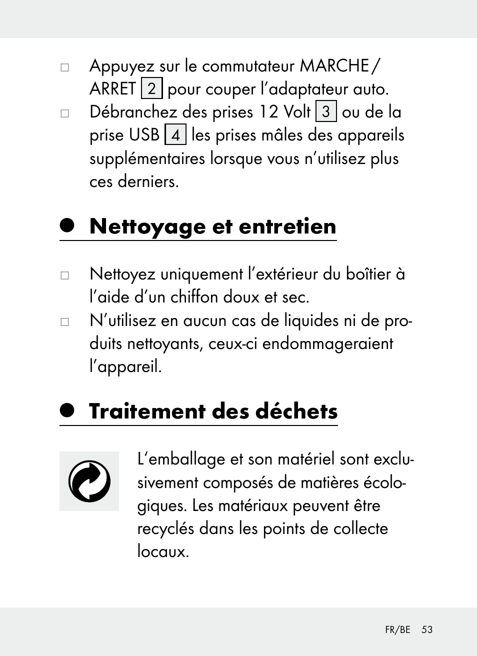 Nettoyage et entretien, Traitement des déchets | Ultimate Speed Z31381 User Manual | Page 53 / 77