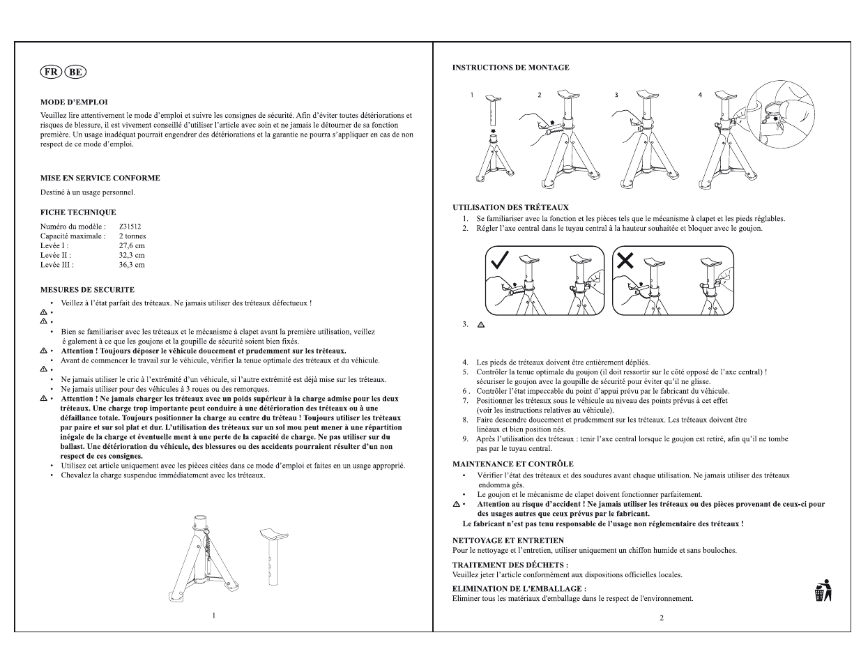 Set de chandelles | Ultimate Speed Z31512 User Manual | Page 2 / 4