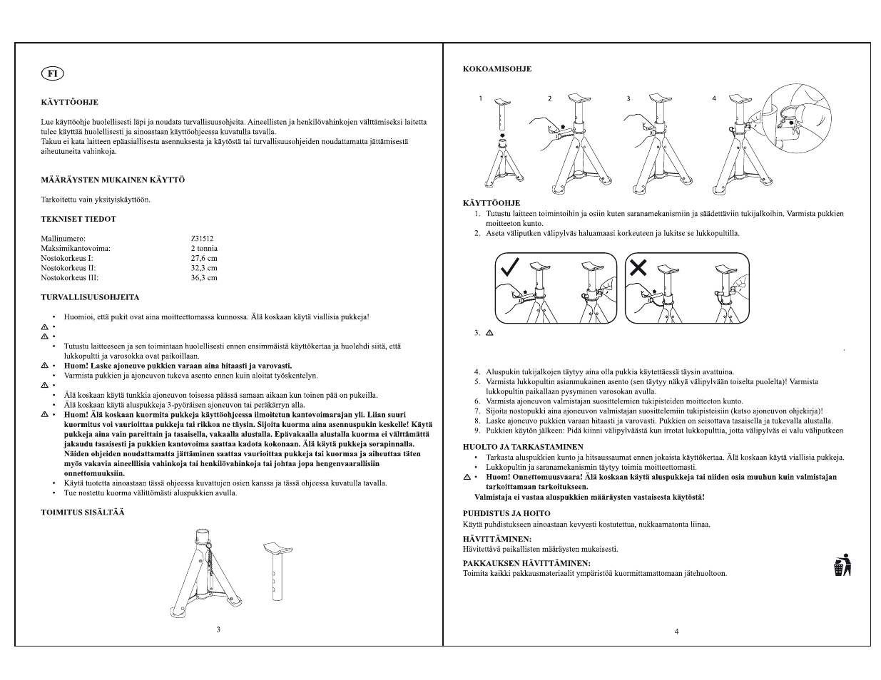 Autopukkisetti | Ultimate Speed Z31512 User Manual | Page 3 / 8