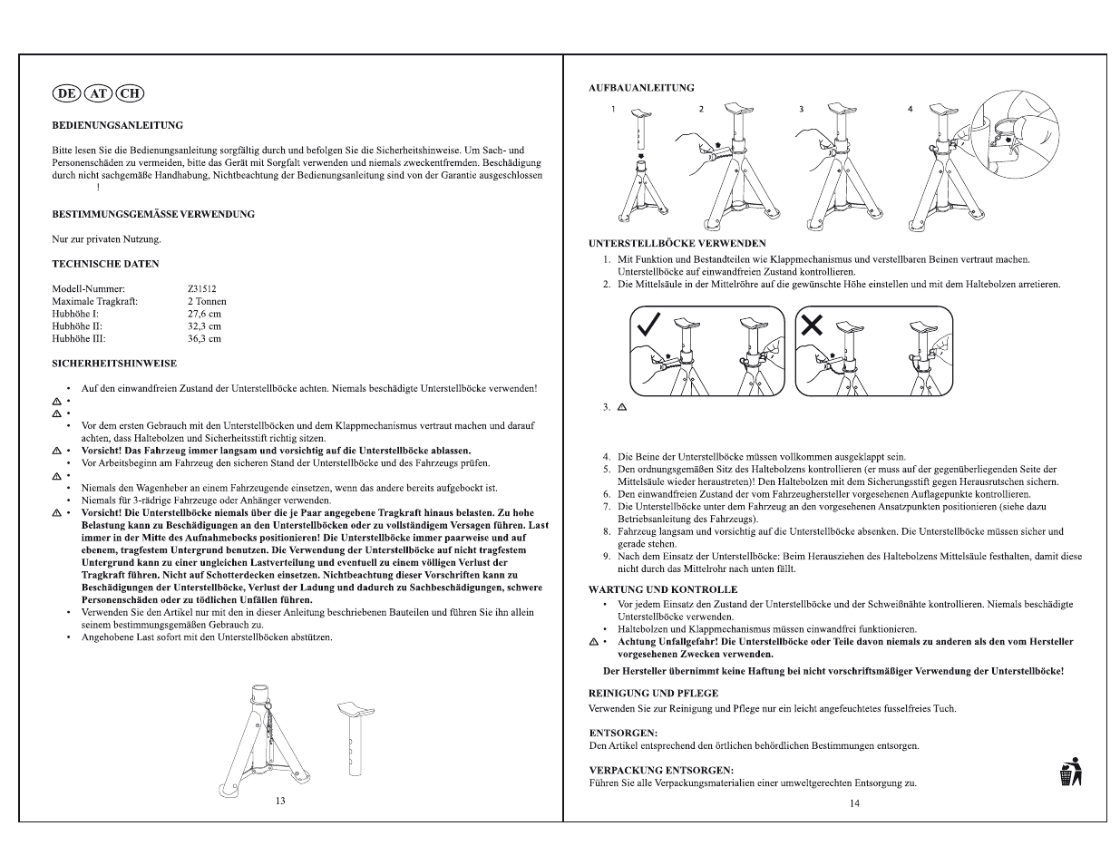 Unterstellbock-set | Ultimate Speed Z31512 User Manual | Page 8 / 8