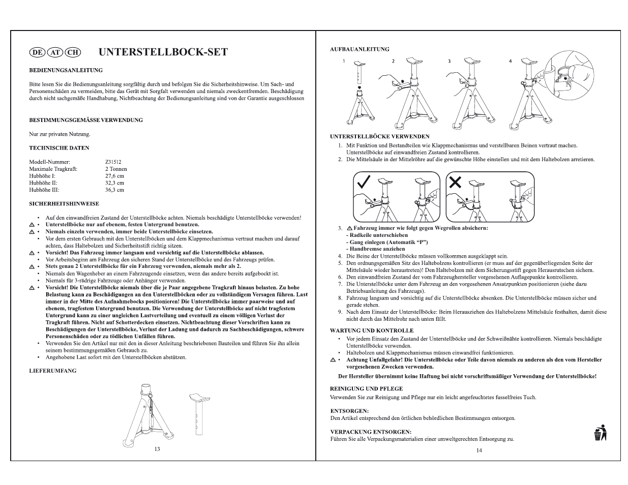 Unterstellbock-set | Ultimate Speed Z31512 User Manual | Page 8 / 8