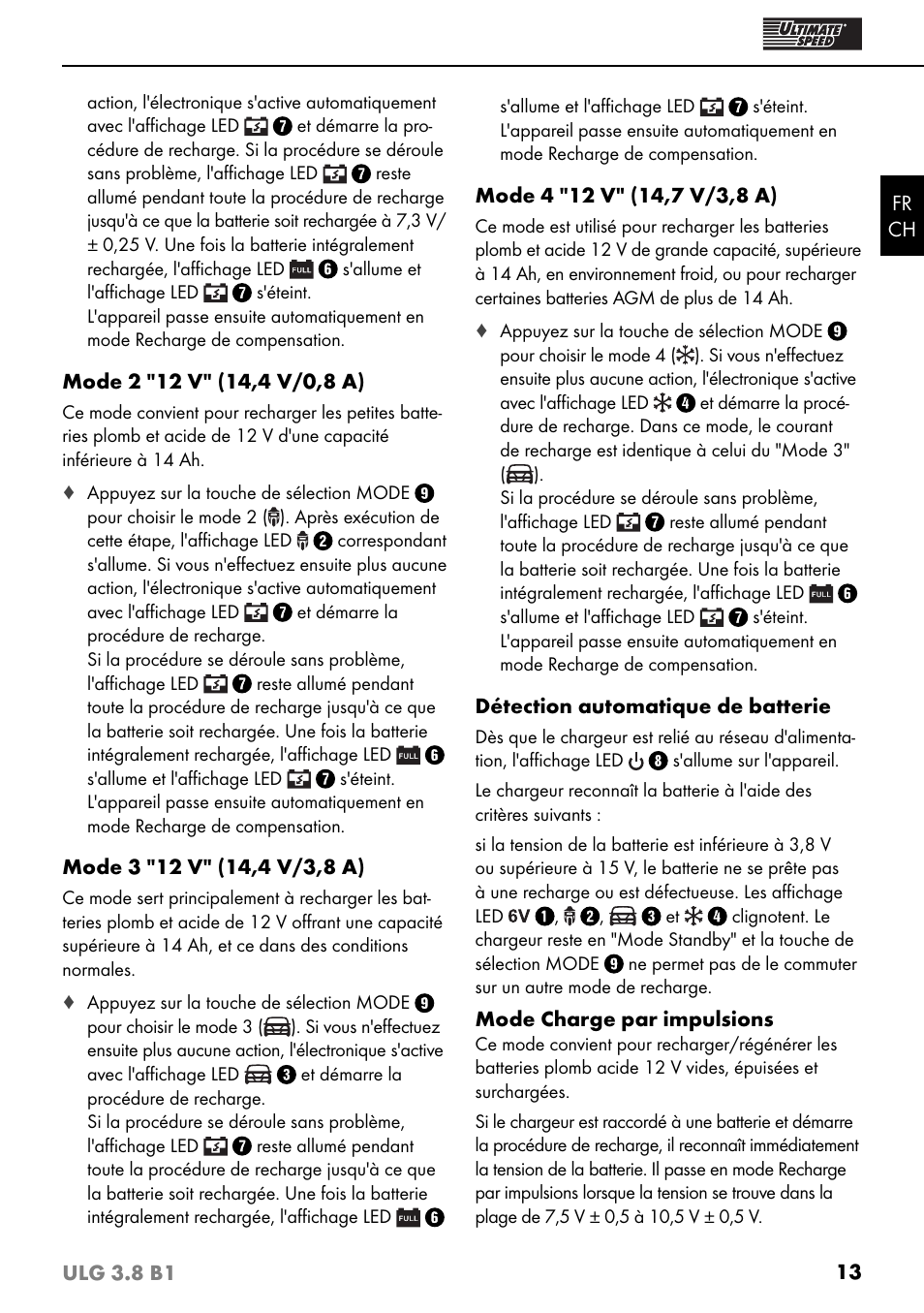 Ultimate Speed ULG 3.8 B1 User Manual | Page 16 / 36