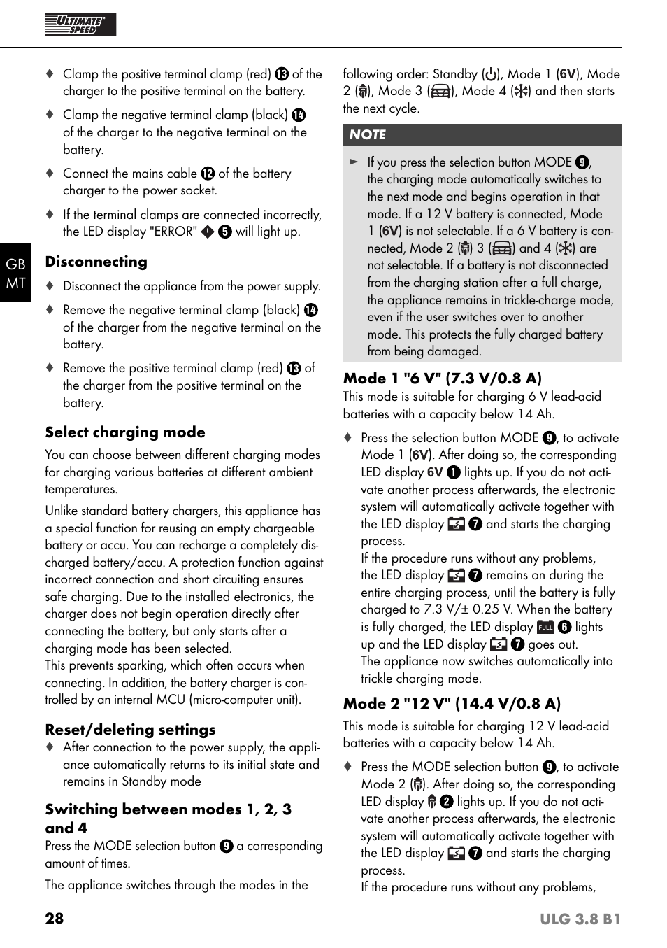 Ultimate Speed ULG 3.8 B1 User Manual | Page 31 / 44