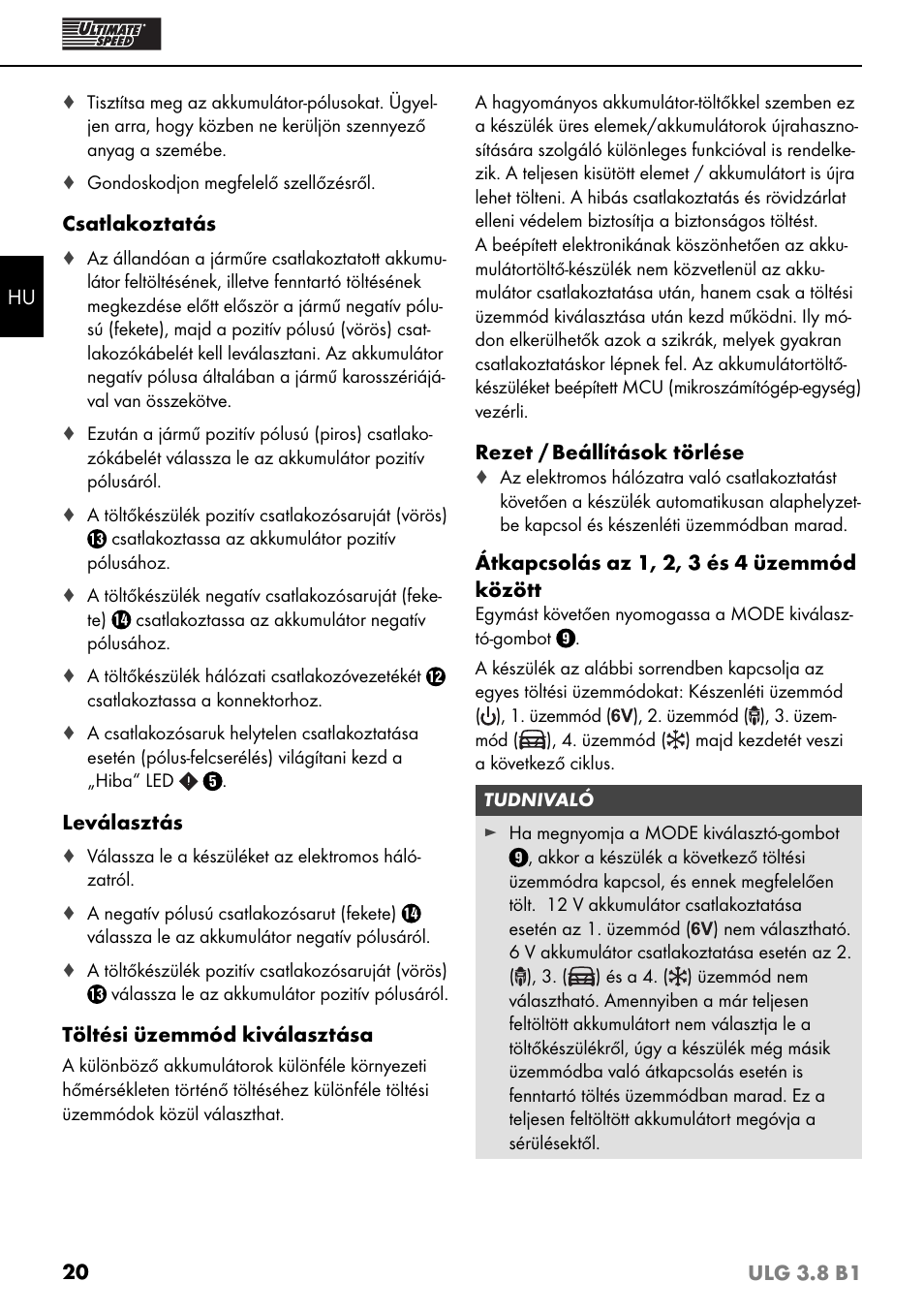 Ultimate Speed ULG 3.8 B1 User Manual | Page 23 / 60
