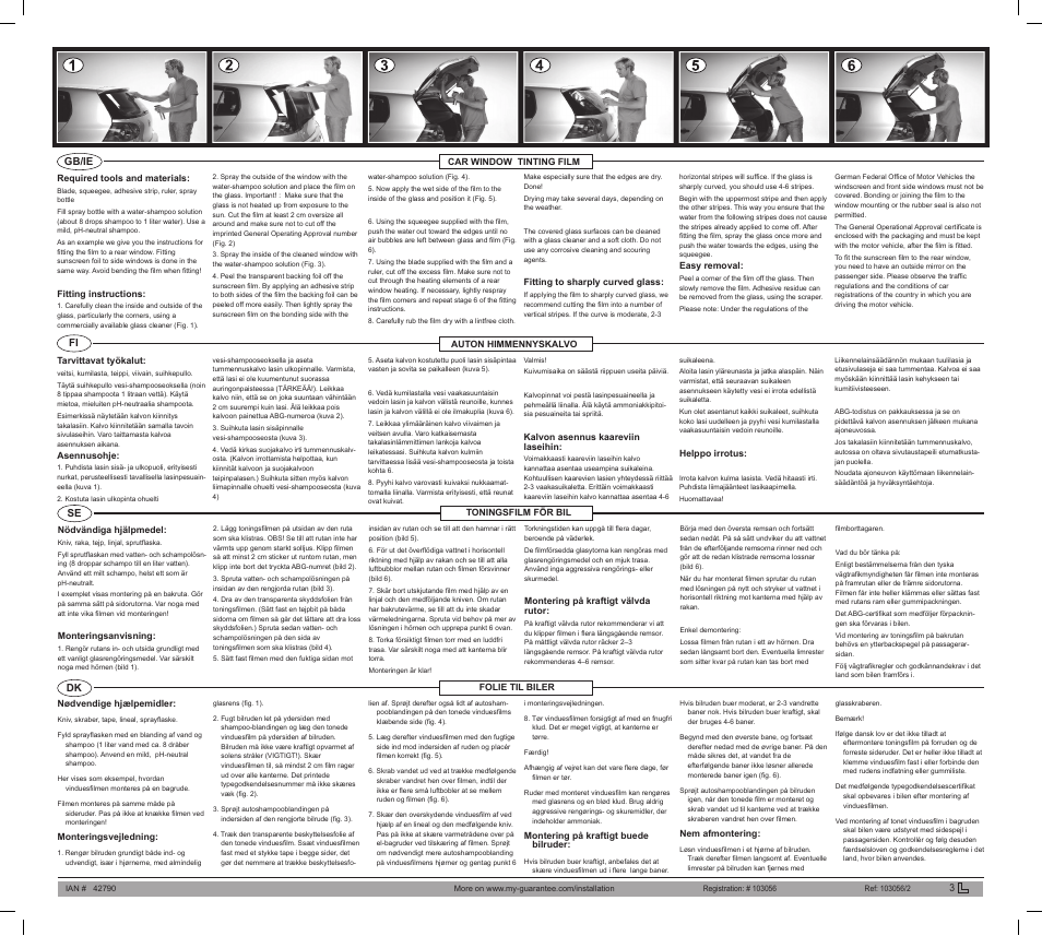 Ultimate Speed CAR WINDOW TINTING FILM User Manual | 2 pages