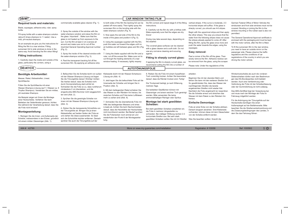 Ultimate Speed CAR WINDOW TINTING FILM User Manual | Page 2 / 2
