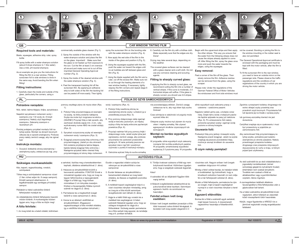 Ultimate Speed CAR WINDOW TINTING FILM User Manual | 2 pages