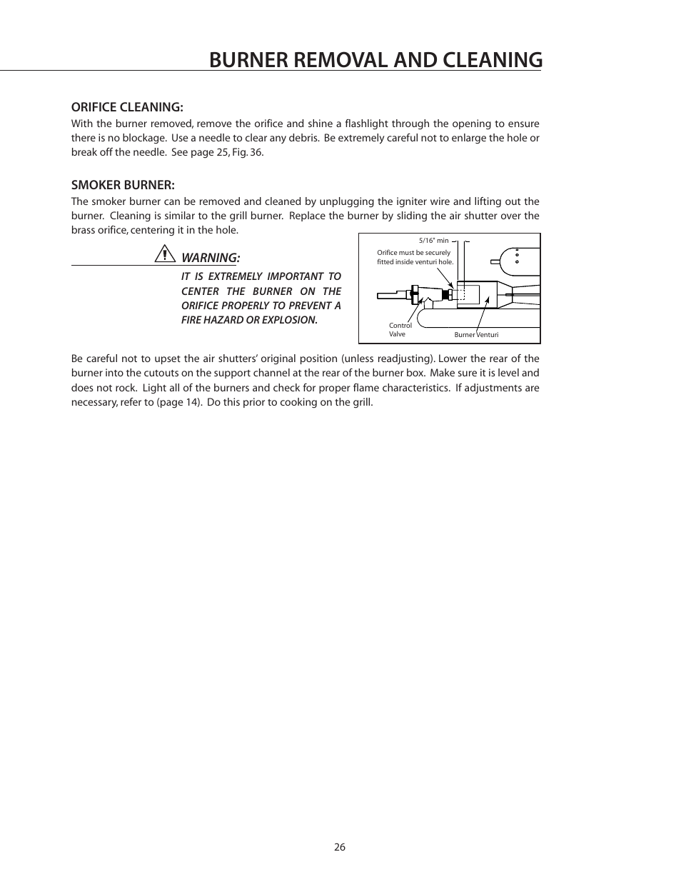 Burner removal and cleaning | DCS BGB36-BQAR User Manual | Page 27 / 42