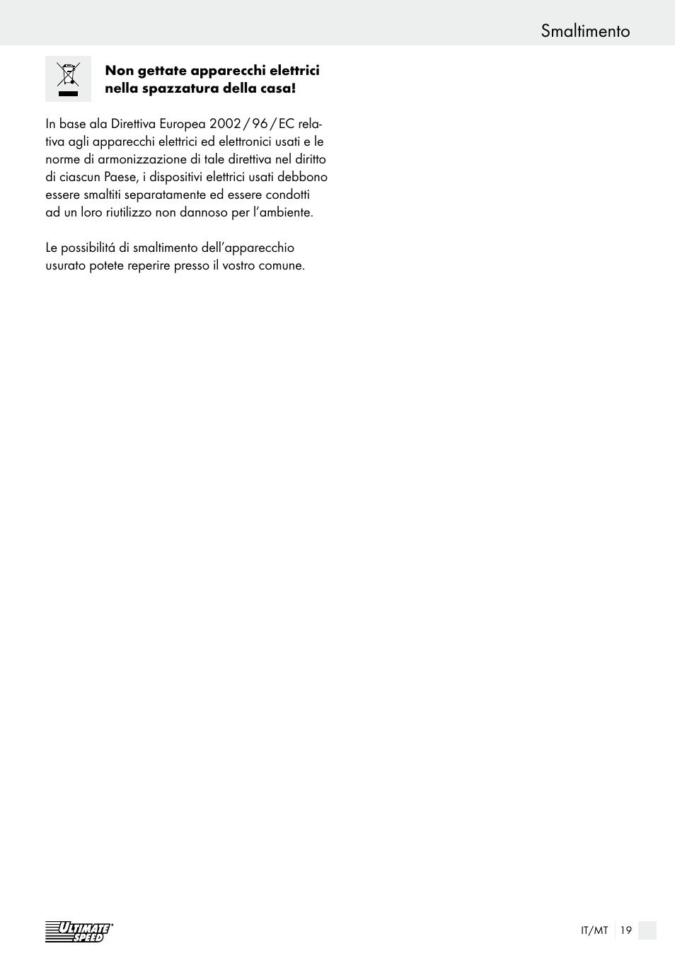 Ultimate Speed ULGD 3.8 A1 User Manual | Page 19 / 42