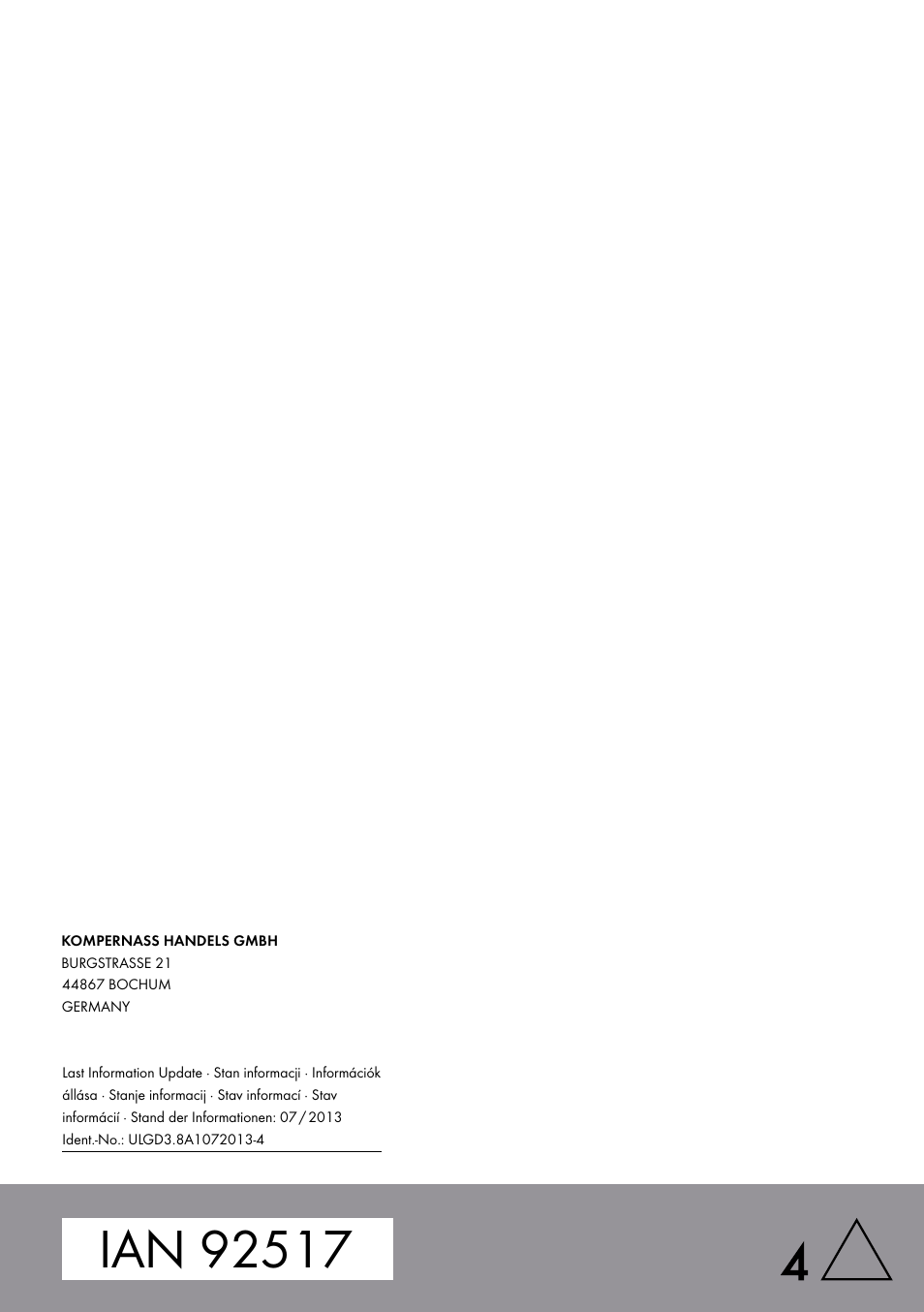 Ultimate Speed ULGD 3.8 A1 User Manual | Page 52 / 52