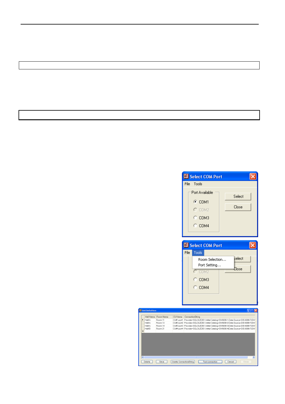 Advanced settings cui, Command line parameters for the eca | DCS SW 6000 User Manual | Page 42 / 52