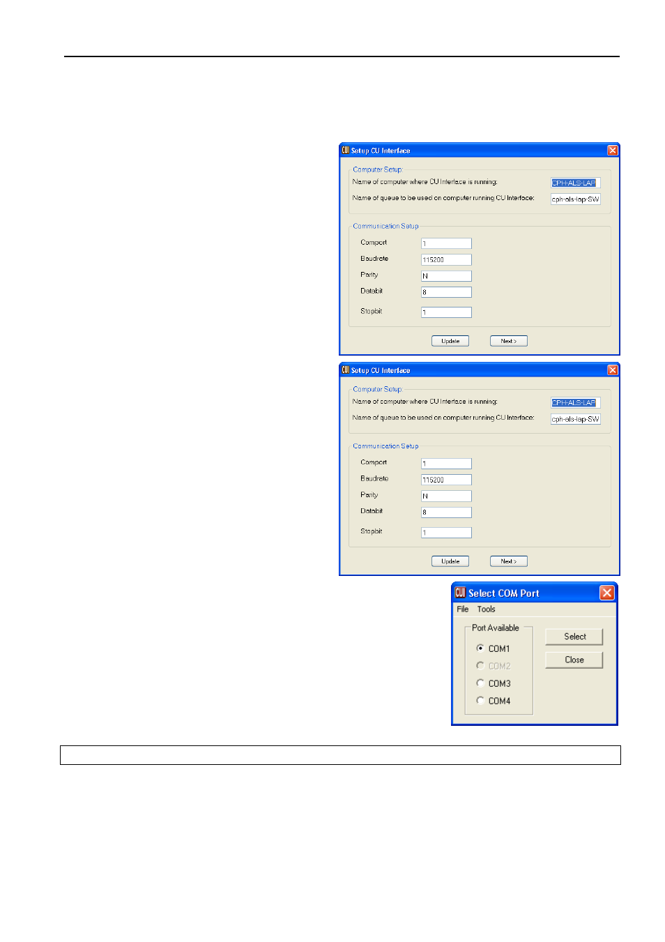 Command line parameters for the cui | DCS SW 6000 User Manual | Page 43 / 52