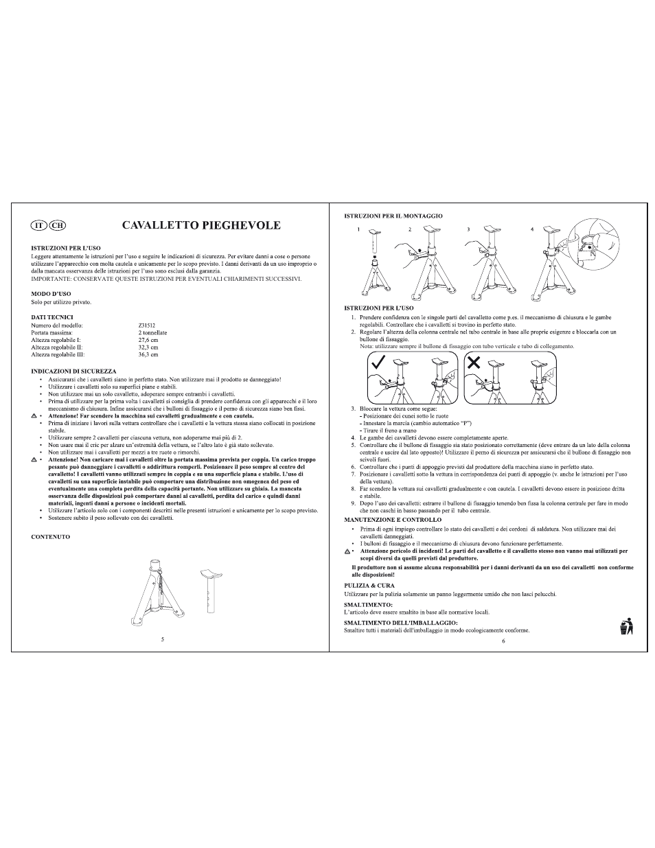 Cavallett | Ultimate Speed Z31512 User Manual | Page 4 / 5