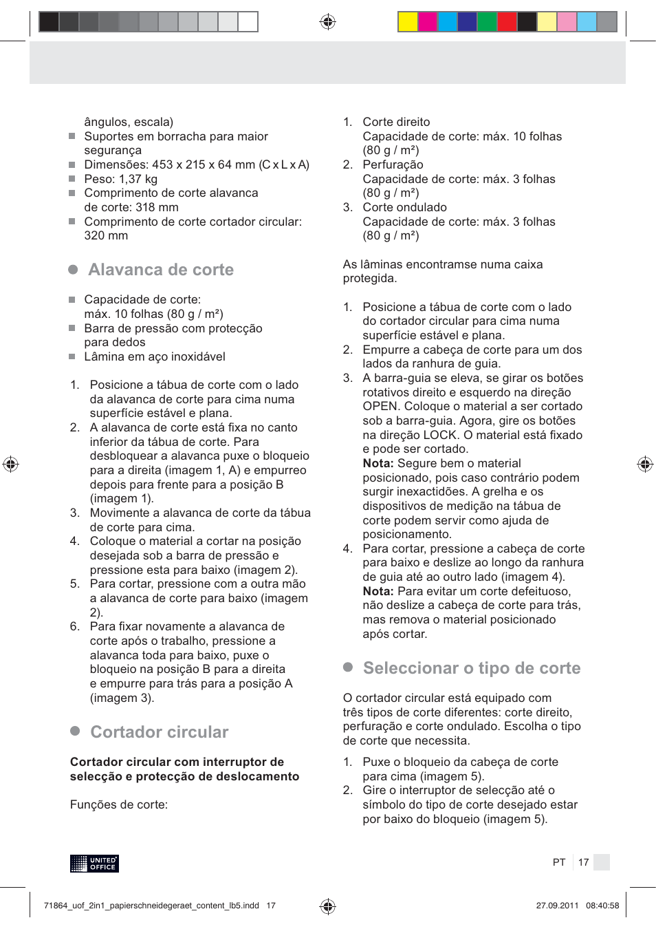 United Office 2-in-1 Paper Trimmer User Manual | Page 19 / 30