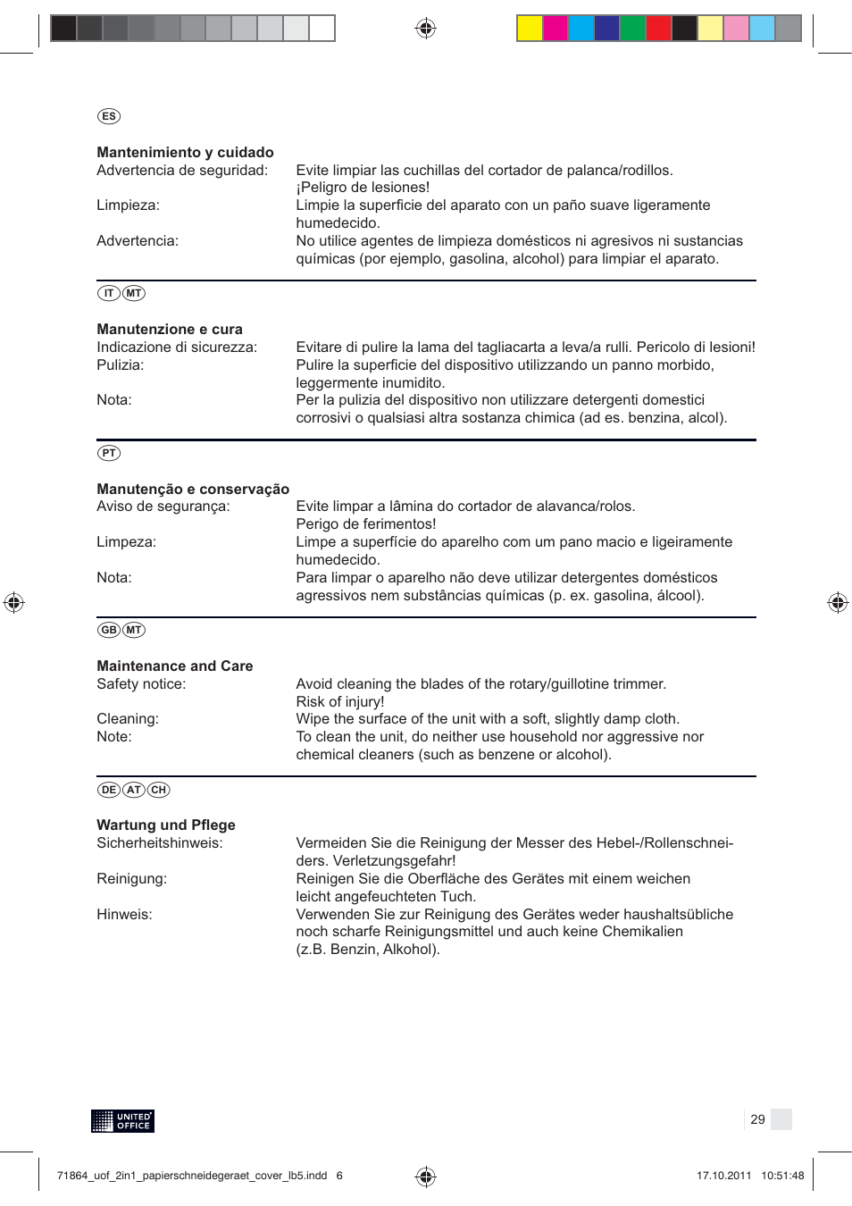 United Office 2-in-1 Paper Trimmer User Manual | Page 6 / 30