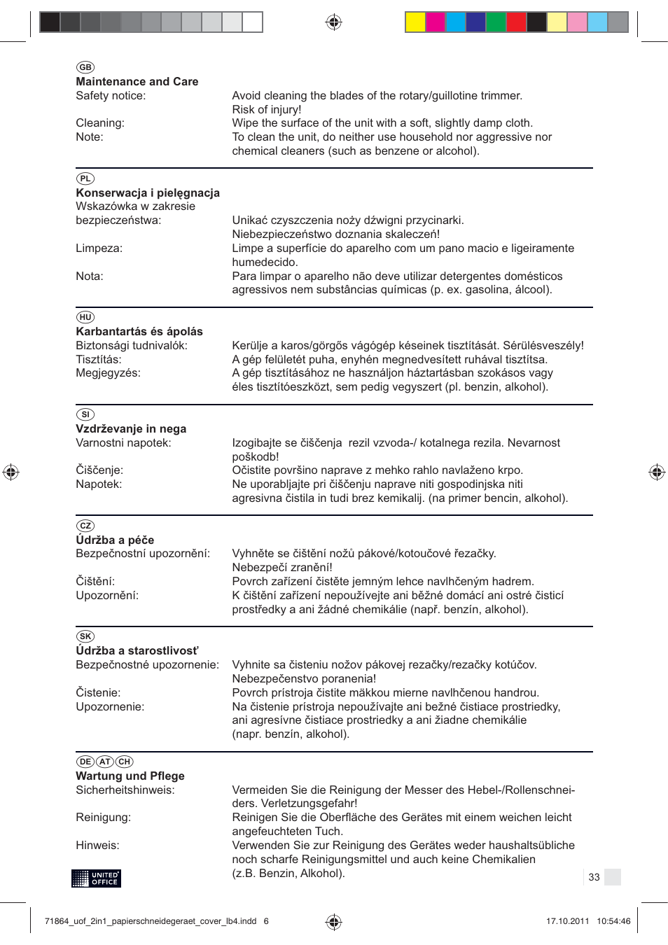 United Office 2-in-1 Paper Trimmer User Manual | Page 6 / 34