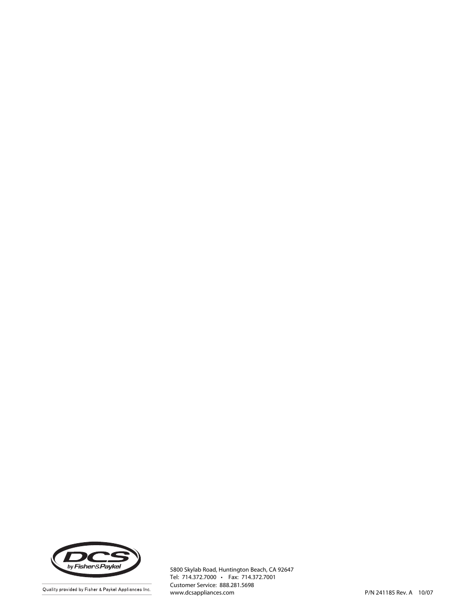 DCS CMOTTK30 User Manual | Page 4 / 4