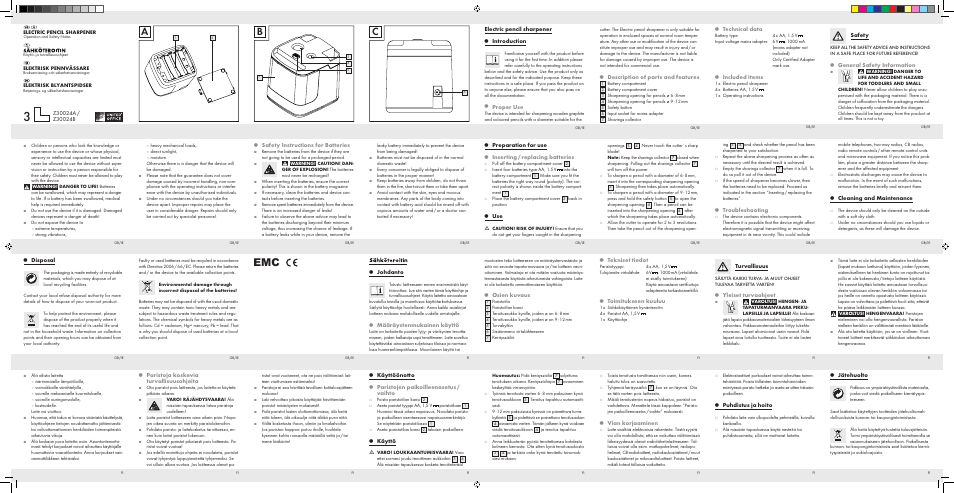 United Office Z30024A / Z30024B User Manual | 2 pages