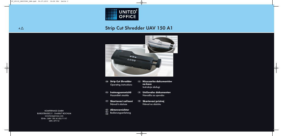 United Office UAV 150 A1 User Manual | 44 pages
