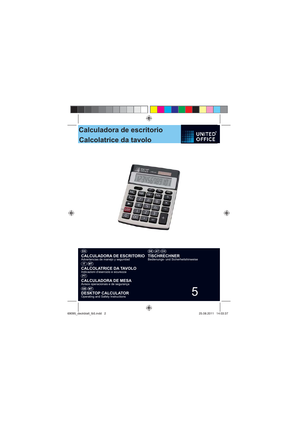 United Office Desktop Calculator User Manual | 26 pages