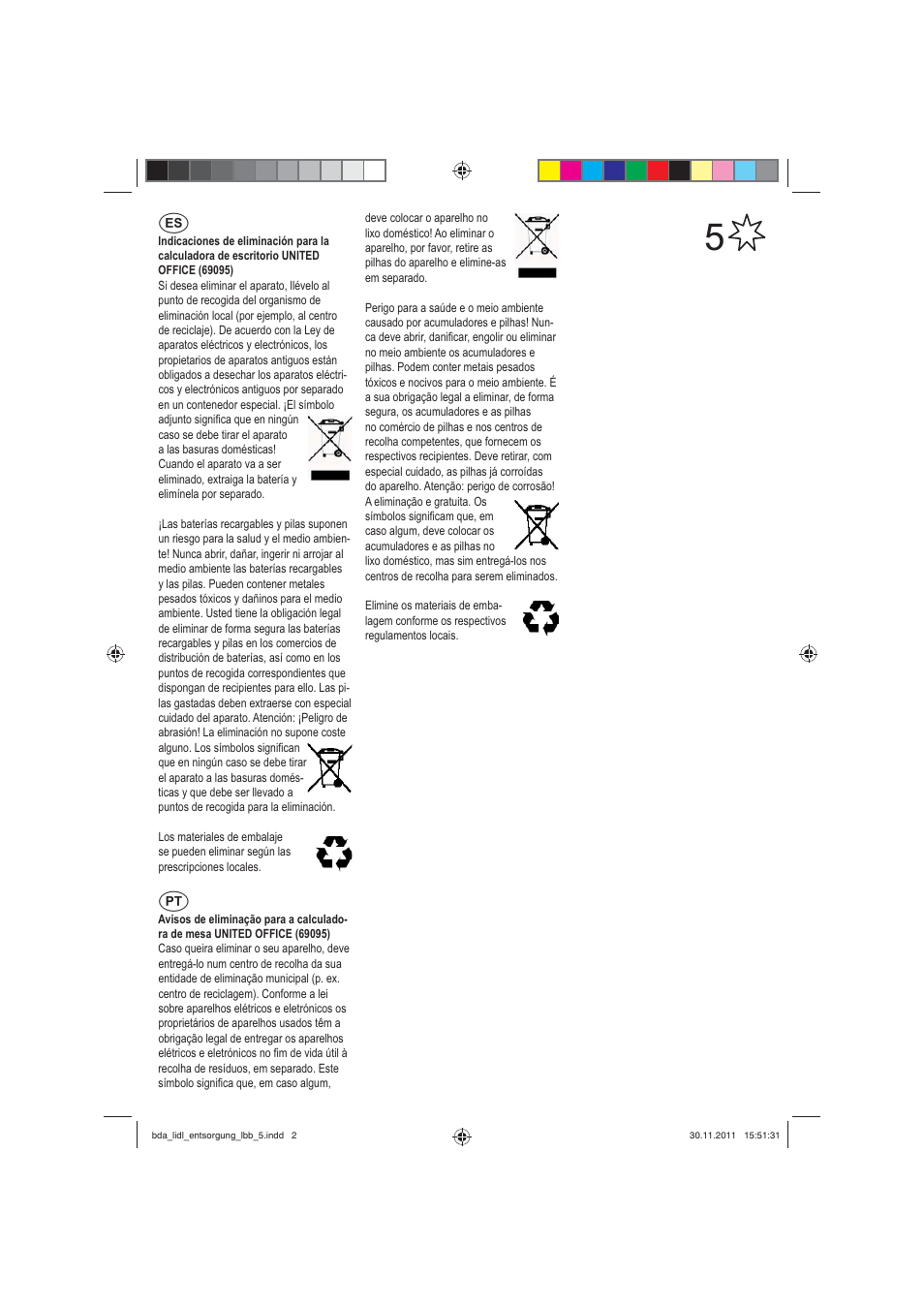 United Office Desktop Calculator User Manual | Page 26 / 26