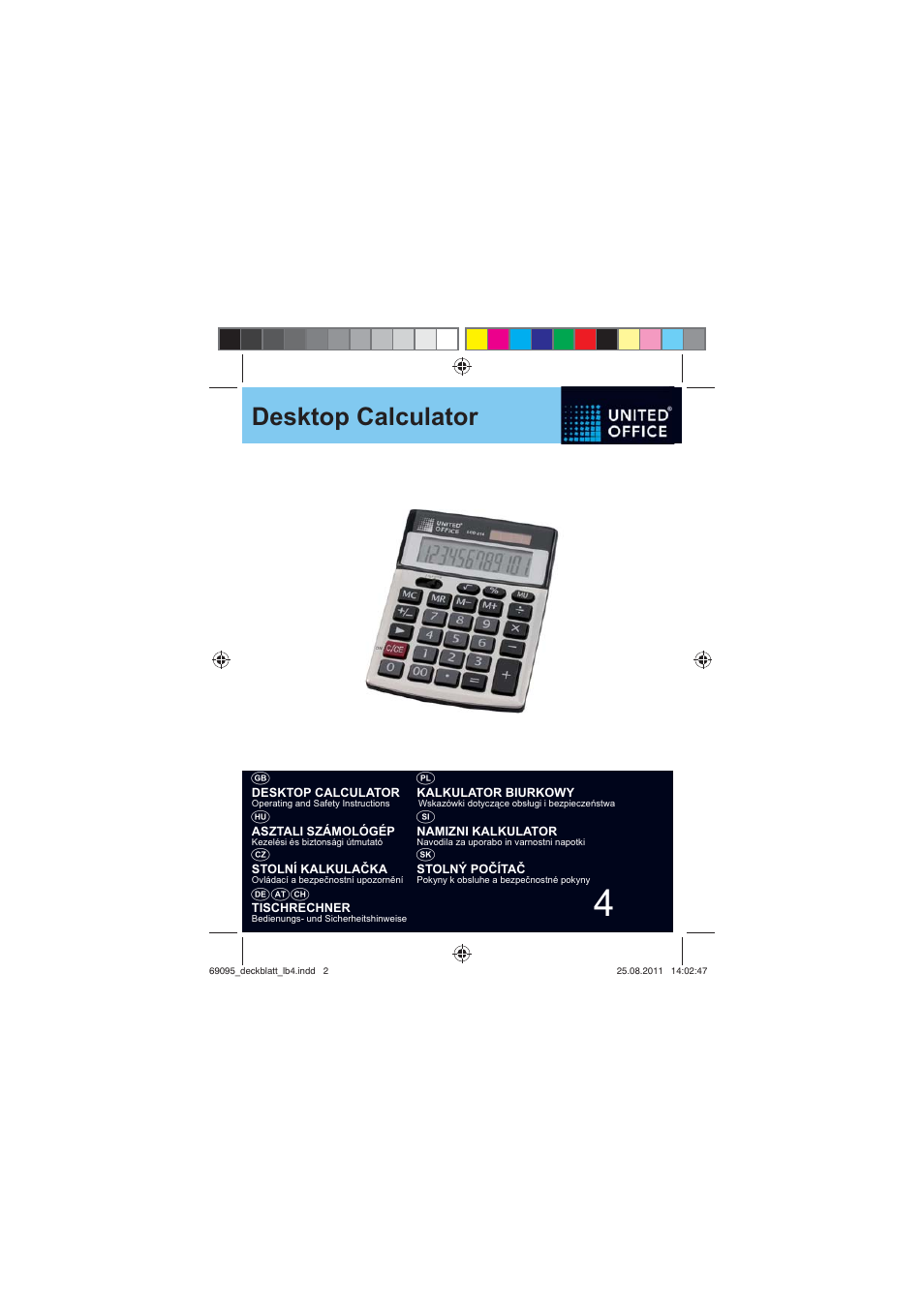 United Office Desktop Calculator User Manual | 34 pages