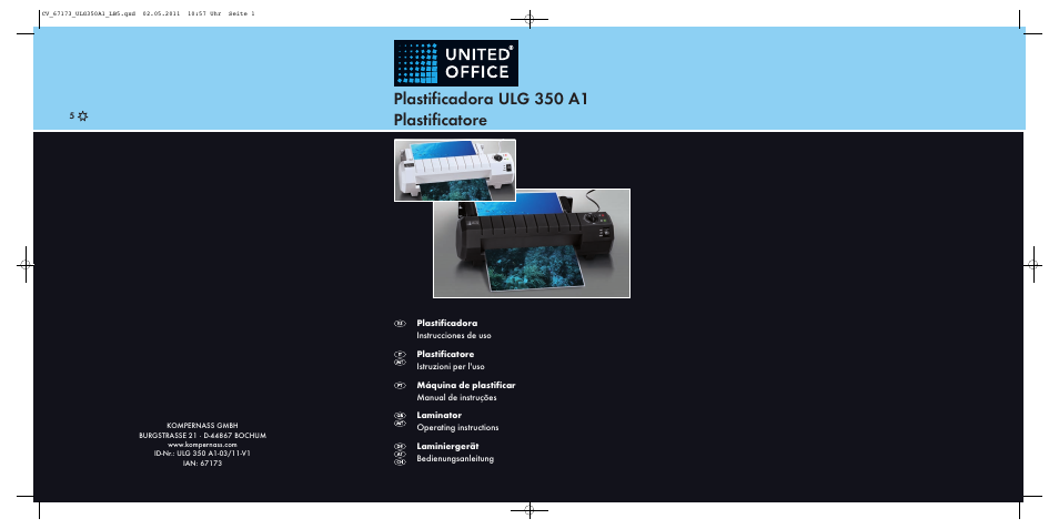 United Office ULG 350 A1 User Manual | 51 pages