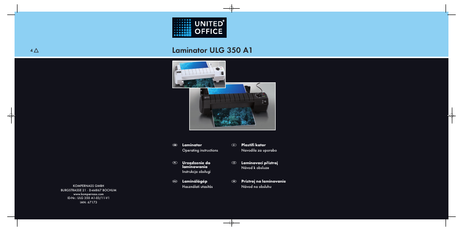 United Office ULG 350 A1 User Manual | 61 pages