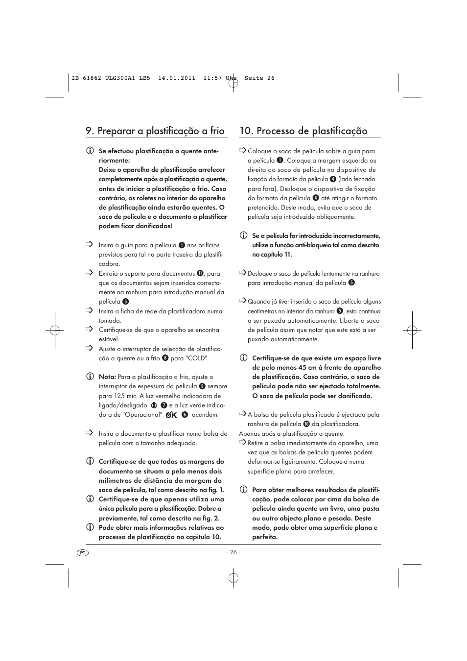 Preparar a plastificação a frio, Processo de plastificação | United Office Plastificadora A3 ULG 300 A1 User Manual | Page 28 / 51