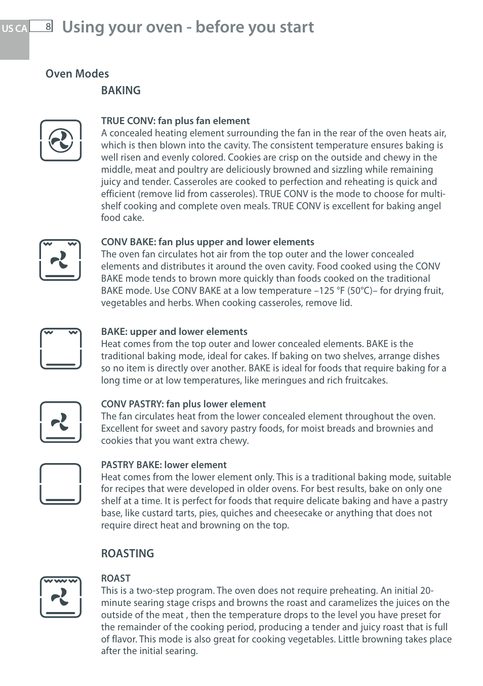 Using your oven - before you start | DCS WOU-130 User Manual | Page 10 / 132