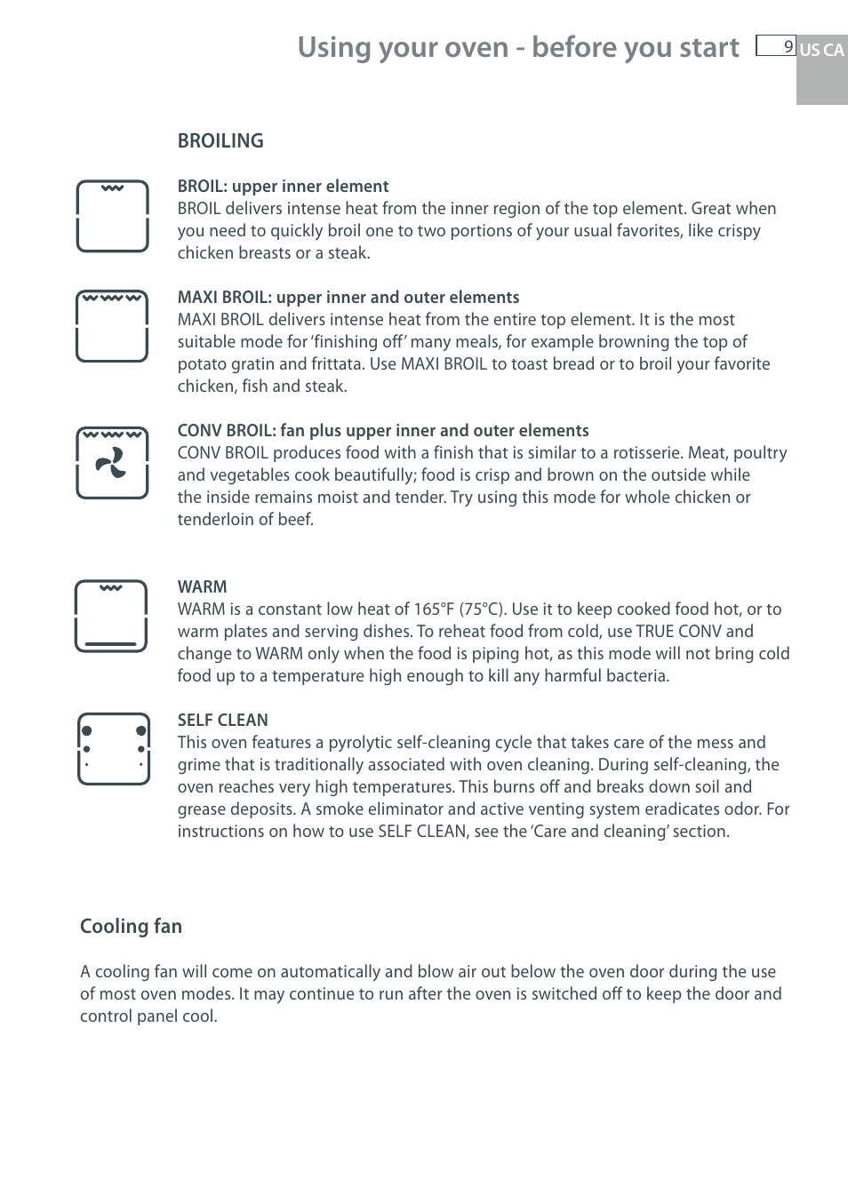 Using your oven - before you start | DCS WOU-130 User Manual | Page 11 / 132