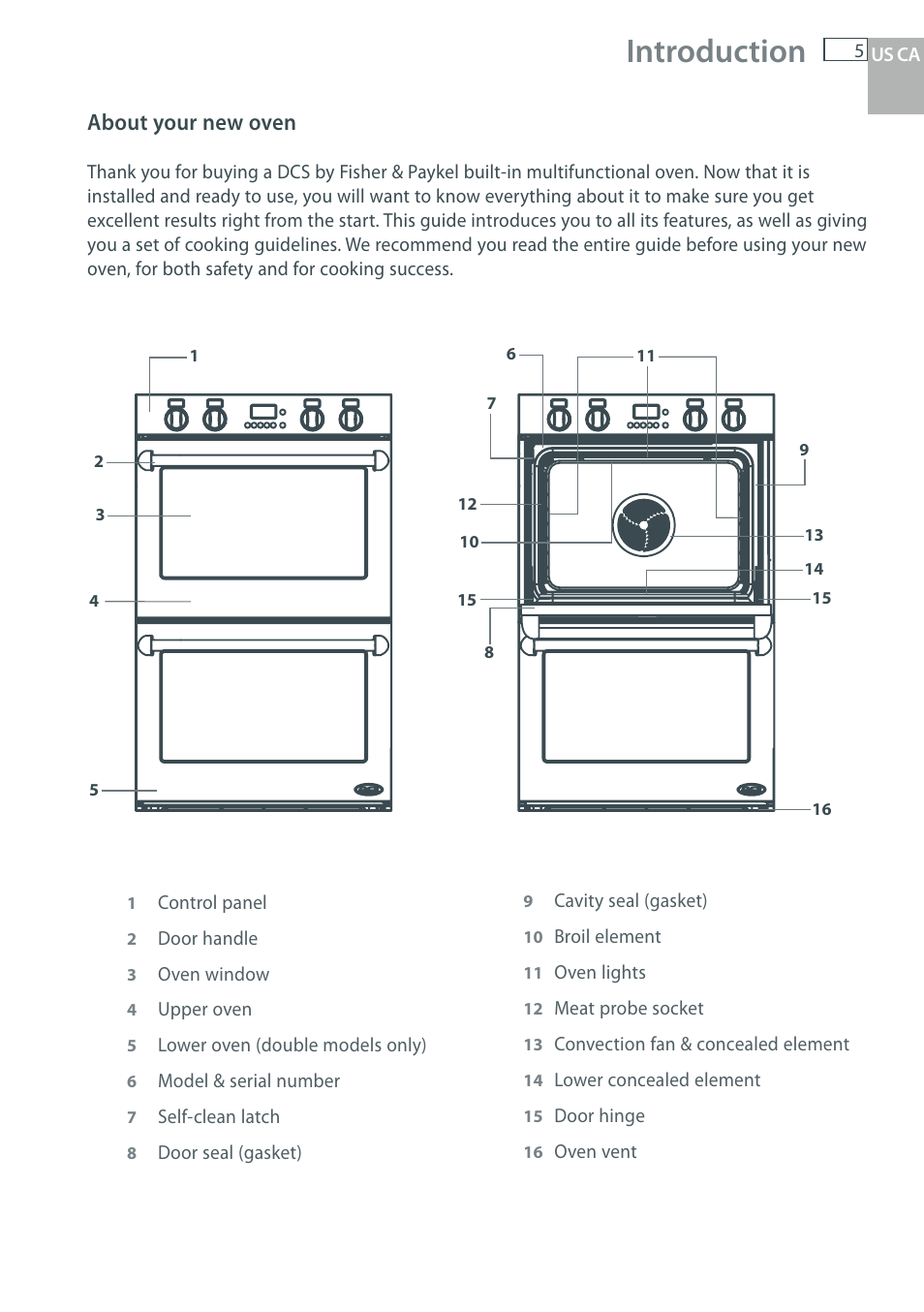 Introduction, About your new oven | DCS WOU-130 User Manual | Page 7 / 132