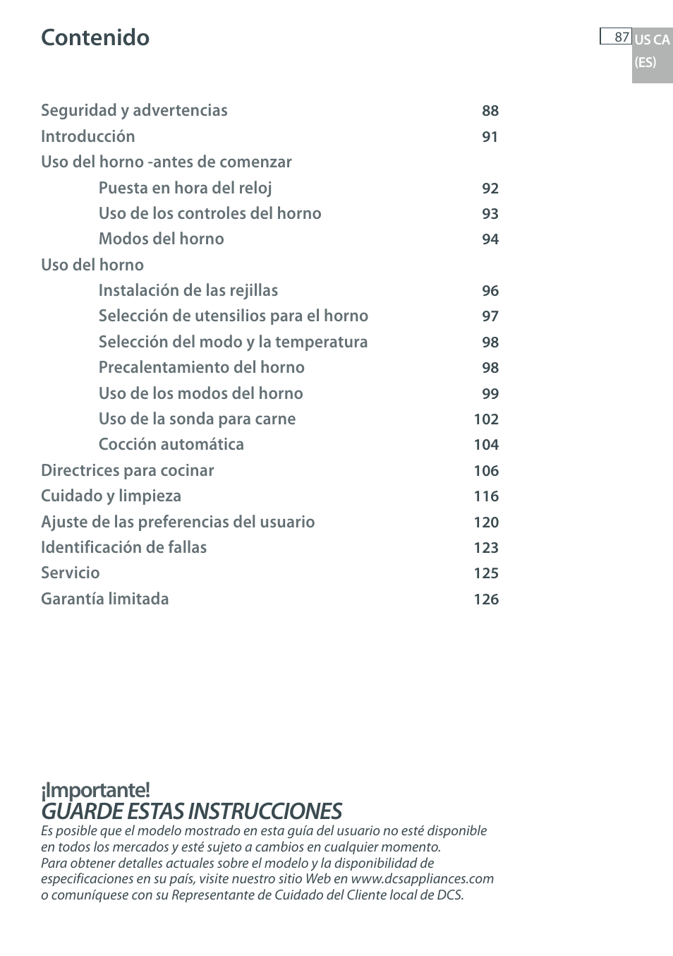 DCS WOU-130 User Manual | Page 89 / 132