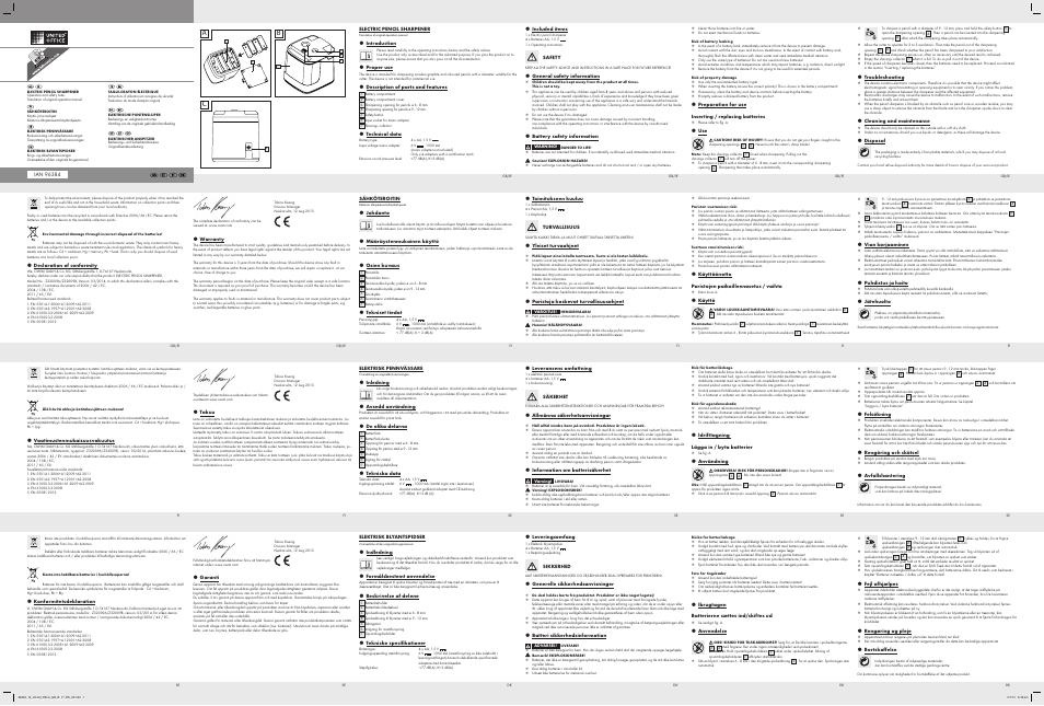 United Office Z32009A / Z32009B User Manual | 2 pages