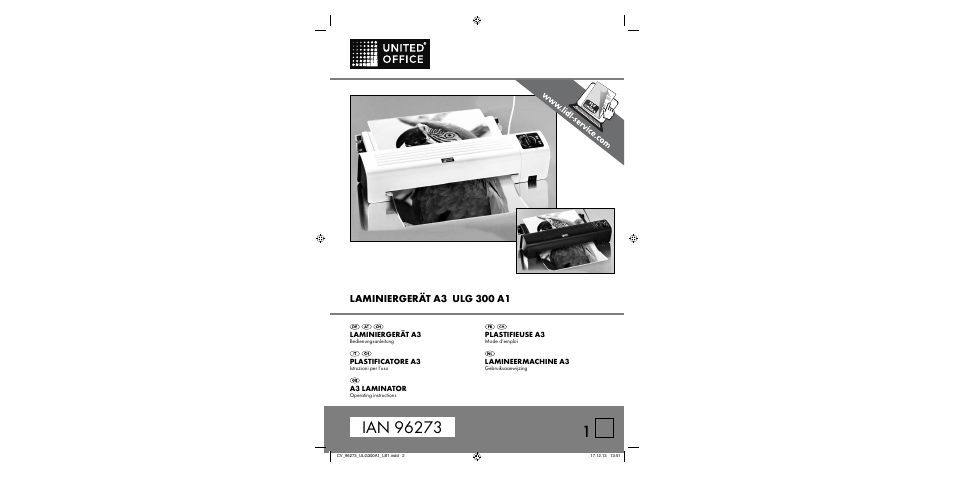 United Office ULG 300 A1 User Manual | 50 pages