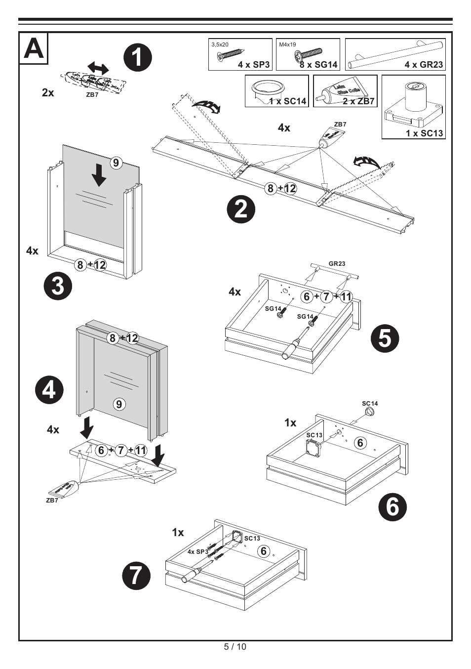 United Office Drawer Cabinet User Manual | Page 5 / 10