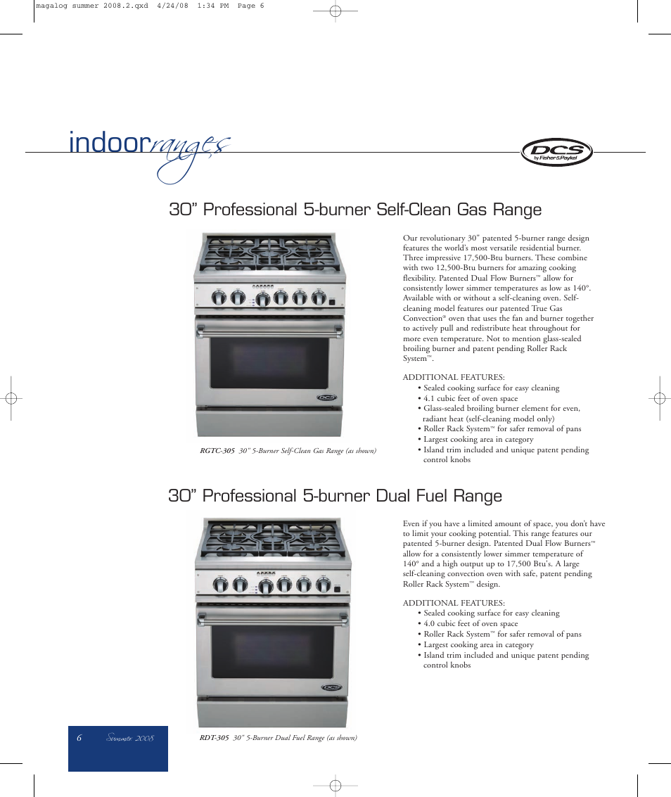 DCS RGTC-305 User Manual | 2 pages