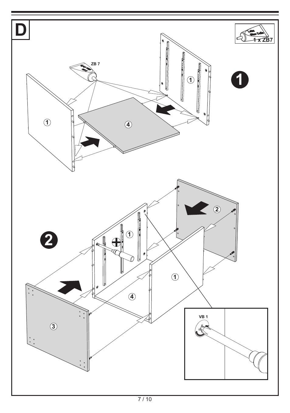 United Office Drawer Cabinet User Manual | Page 7 / 10