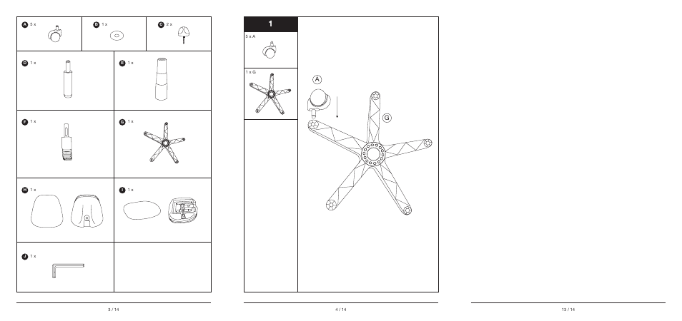 United Office Swivel Chair User Manual | Page 2 / 6