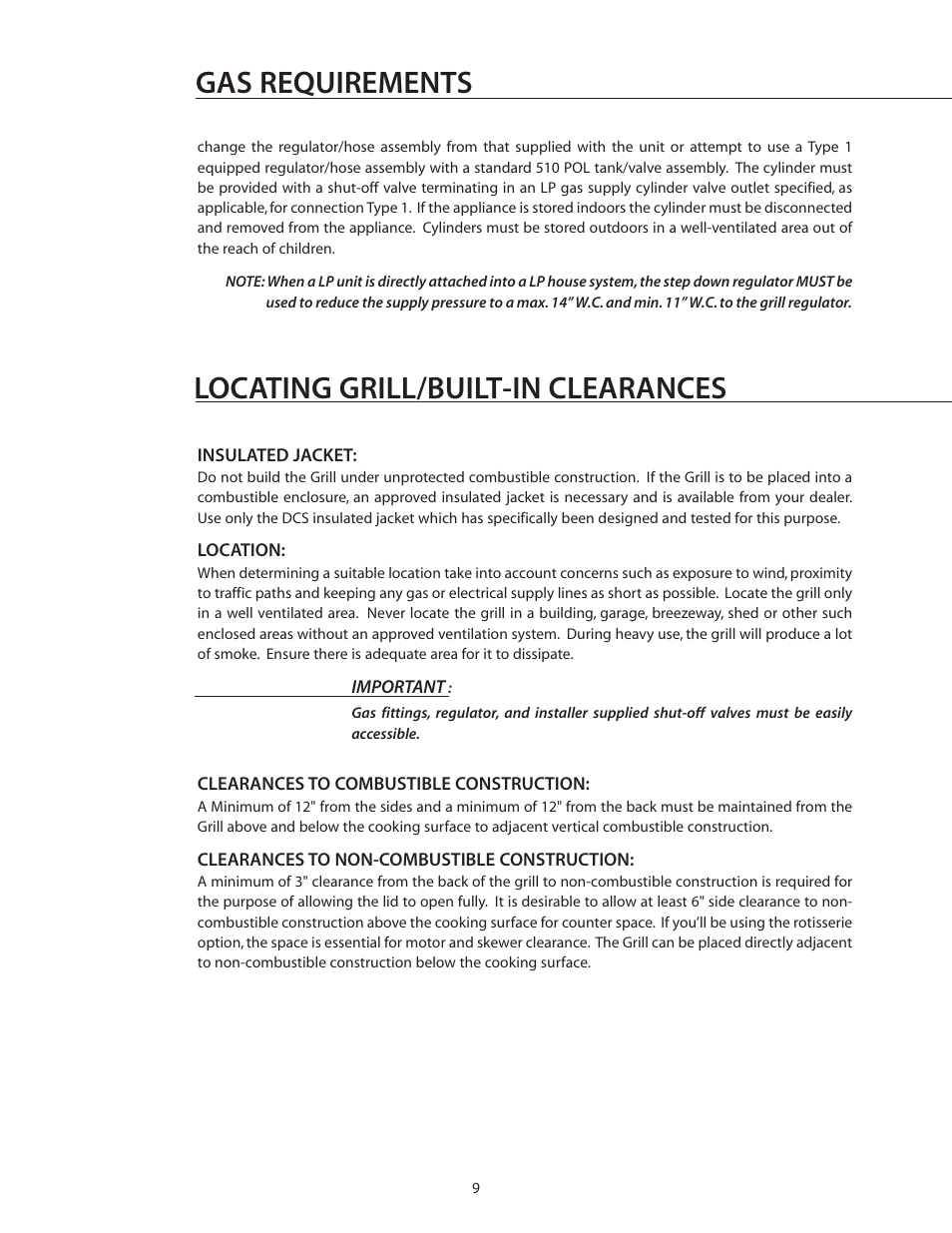 DCS BGA26-BQ User Manual | Page 10 / 30