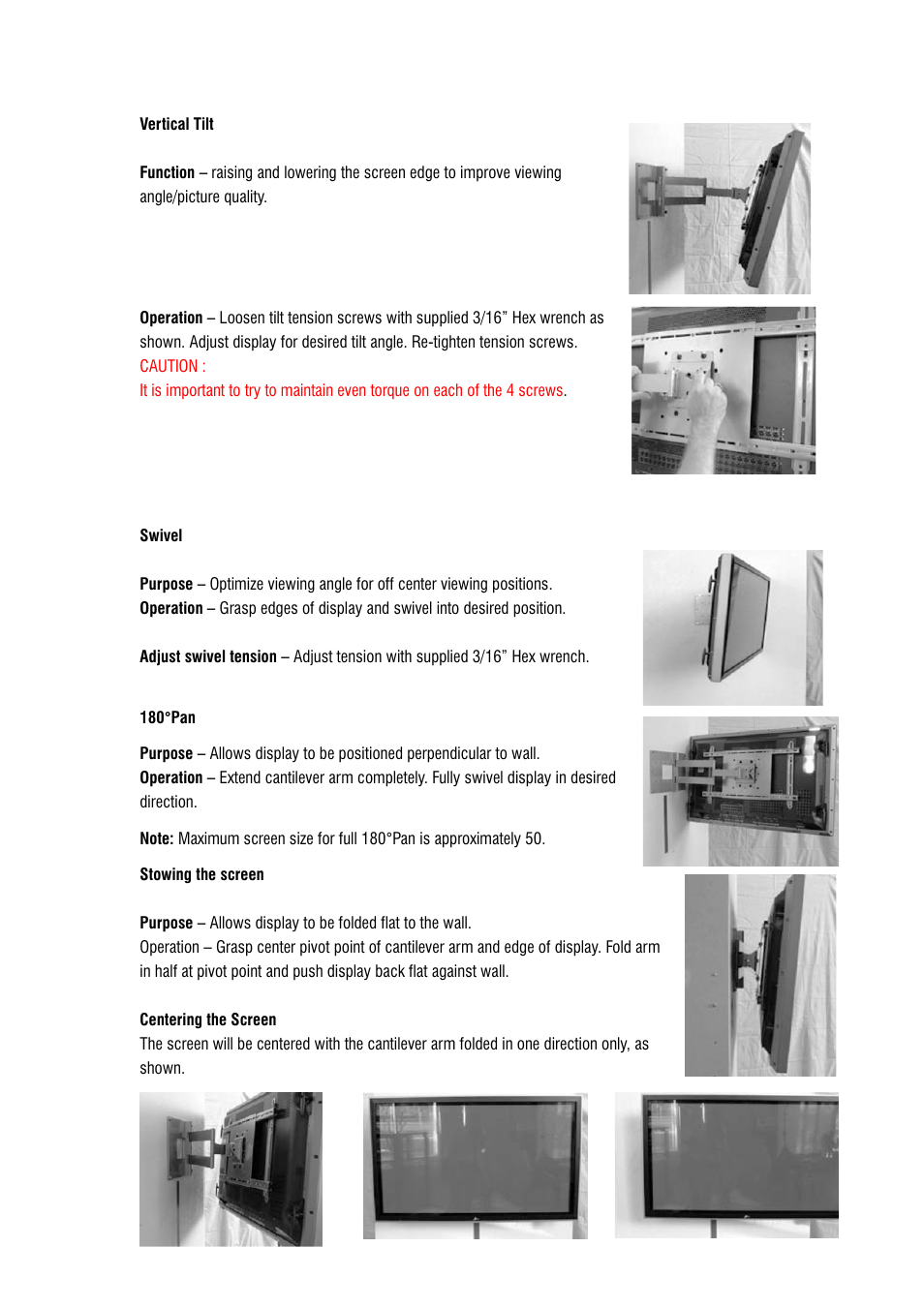 DCS Flat Panel TV User Manual | Page 11 / 17