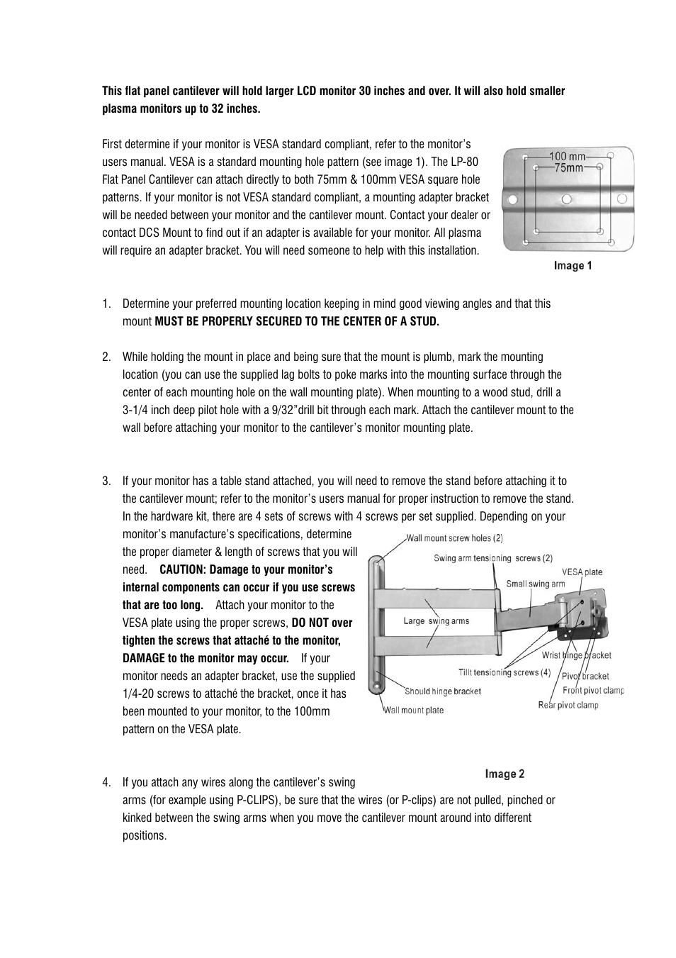 DCS Flat Panel TV User Manual | Page 3 / 17