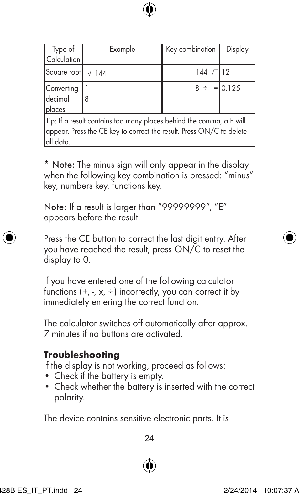 United Office Z32070B User Manual | Page 24 / 34