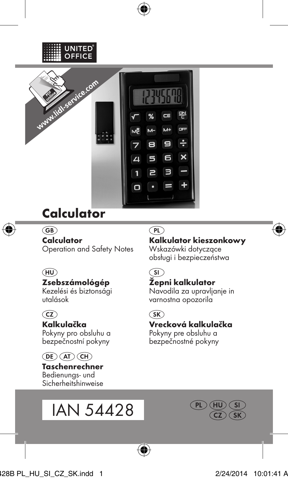United Office Z32070B User Manual | 48 pages