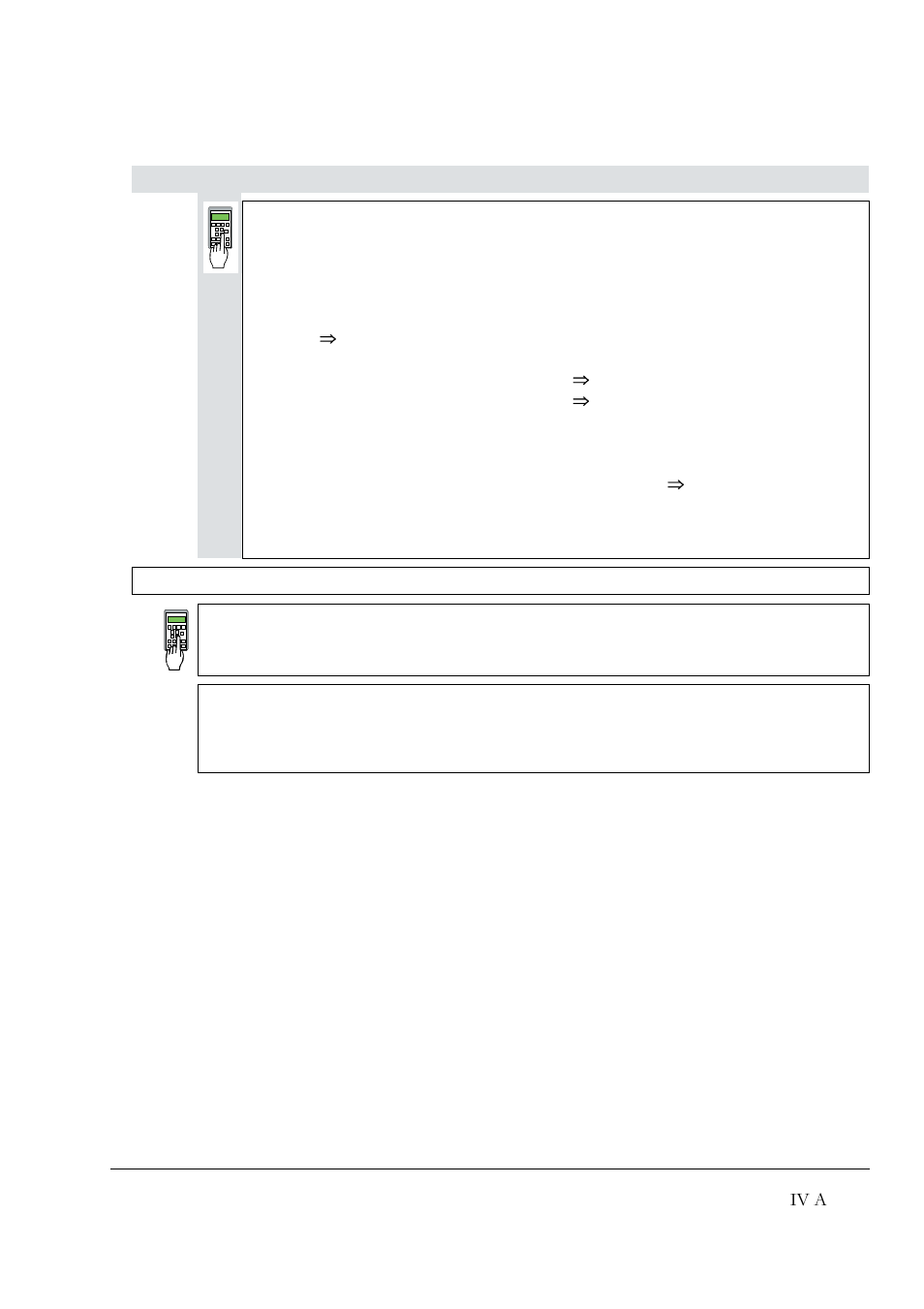 Iv a, Set this only for units of the dcp 500 series, Caution! please don't forget | DCS 500 User Manual | Page 19 / 76