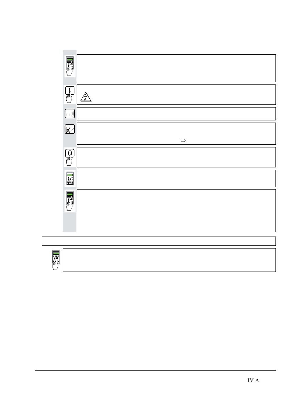 Iv a, Start drive, Signal ( 2201 ) ⇒ value too small | Switch off power, Read out values of: 407, Caution! please don't forget, Chapter 2 - start-up instructions | DCS 500 User Manual | Page 23 / 76