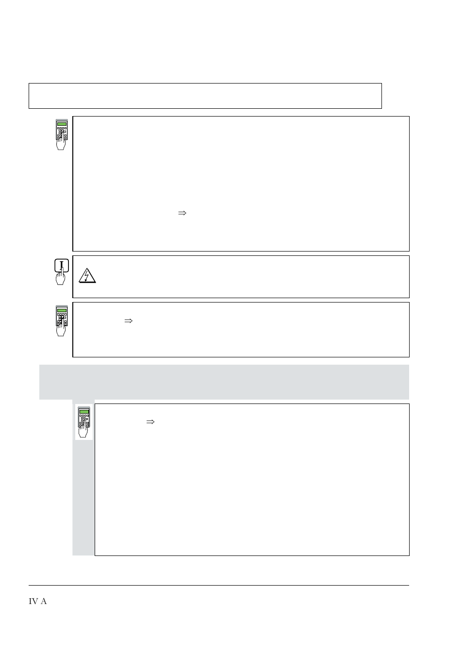 Iv a | DCS 500 User Manual | Page 32 / 76